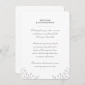 シークレットガーデン ウェディング 挿入カード エンクロージャーカード (正面/裏面)