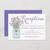 シークレットガーデン メイソンジャー 受付カード ライラック エンクロージャーカード (正面/裏面)