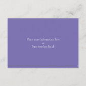 シークレットガーデン メイソンジャー 受付カード ライラック エンクロージャーカード (裏面)