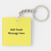 シークレットクラッシュかわいいのバーガーフカスタマイズァイ キーホルダー (裏面)