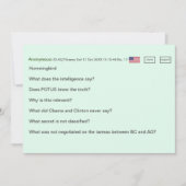 シークレットコード誕生日カード🕵️♂️おもしろい陰謀 カード (正面)