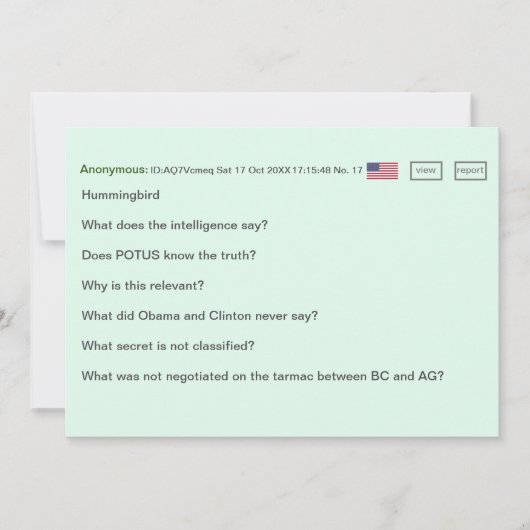 シークレットコード誕生日カード🕵️♂️おもしろい陰謀 カード (正面)