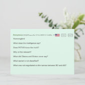 シークレットコード誕生日カード🕵️♂️おもしろい陰謀 カード (スタンド正面)