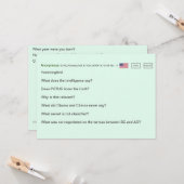 シークレットコード誕生日カード🕵️♂️おもしろい陰謀 カード (正面/裏面インサイチュ)