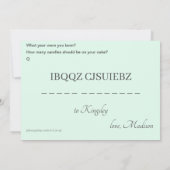 シークレットコード誕生日カード🕵️♂️おもしろい陰謀 カード (裏面)