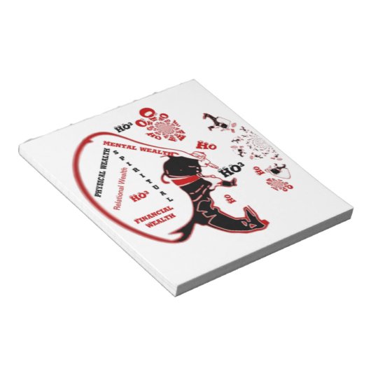 シークレットサンタの贈り物 - 繁栄と富 ノートパッド (アングル)