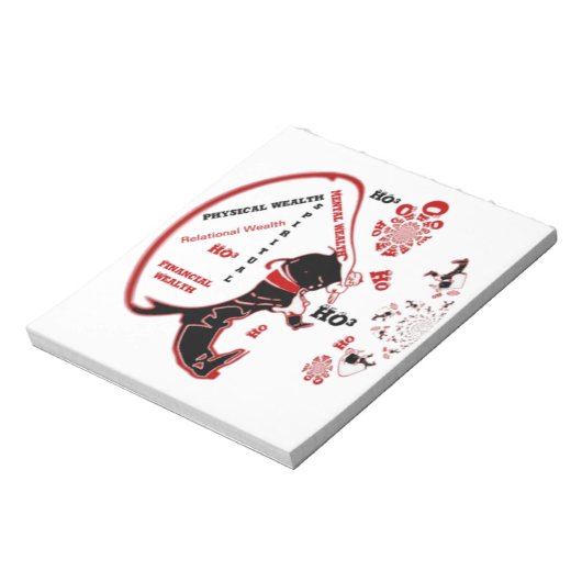 シークレットサンタの贈り物 - 繁栄と富 ノートパッド (回転)