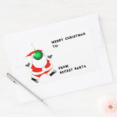 シークレットサンタアイディア 長方形シール (封筒)