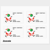 シークレットサンタアイディア 長方形シール (シート)