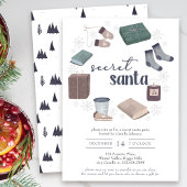シークレットサンタウィンターリースギフト交換パーティー 招待状