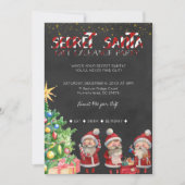 シークレットサンタギフト交換パーティの招待状 招待状 (正面)