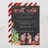 シークレットサンタギフト交換パーティの招待状 招待状 (正面/裏面)