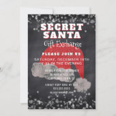 シークレットサンタギフト交換パーティの招待状 招待状 (正面)
