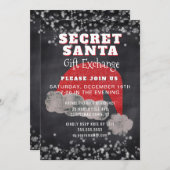 シークレットサンタギフト交換パーティの招待状 招待状 (正面/裏面)