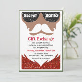 シークレットサンタギフト交換招待状 招待状 (スタンド正面)