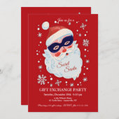 シークレットサンタギフト交換招待状 招待状 (正面/裏面)