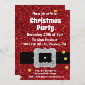 シークレットサンタギフト交換招待状 招待状 (正面/裏面)