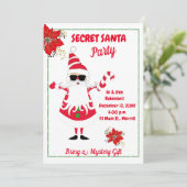 シークレットサンタクリスマスパーティの招待状 招待状 (スタンド正面)