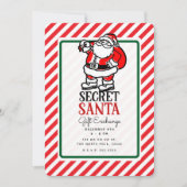 シークレットサンタクリスマスホリデーギフト交換パーティー 招待状 (正面)