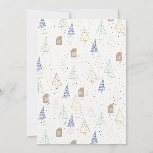 シークレットサンタコージーウィンターギフト交換パーティー 招待状 (裏面)