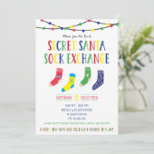 シークレットサンタソックス交換ソックスワップホリデーパーティー 招待状 (スタンド正面)