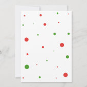 シークレットサンタトインデア小妖精や小人キッズクリスマスパーティー 招待状 (裏面)