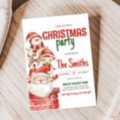 シークレットサンタトインデア小妖精や小人クリスマスパーティー 招待状