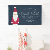 シークレットサンタホリデーパーティーウェルカムサイン 横断幕 (インサイチュ)
