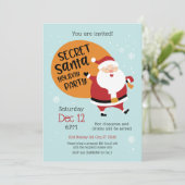シークレットサンタホリデーパーティー招待状 招待状 (スタンド正面)
