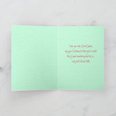 シークレットサンタポップ・アートのアートカスタムホリデーグリーティングカード シーズンカード (内部)