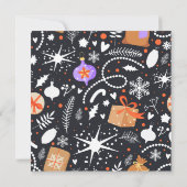 シークレットサンタ招待状 |シークレットサンタパーティー 招待状 (裏面)