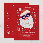 シークレットサンタ ギフト交換 招待状 (正面/裏面)