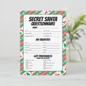 シークレットサンタ ギフト アンケート シーズンカード (スタンド正面)