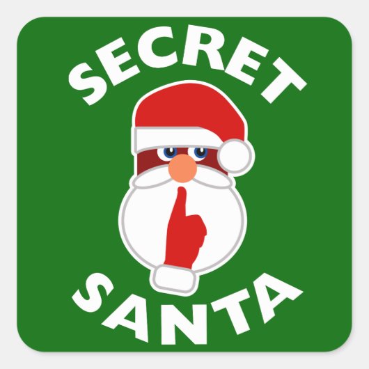 シークレットサンタ スクエアシール (正面)