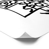 シークレットサーフスポット記号 ポスター (角)