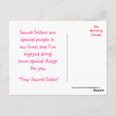 シークレットシスターアップルの花はがきカスタマイズ-  ポストカード (裏面)