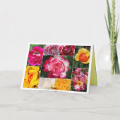 シークレットシスターハッピーバースデーバラコラージイエロー カード (裏面)