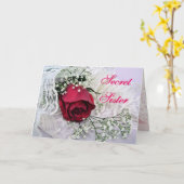 シークレットシスター - ローズ&レース - どんな行事にも カード (黄色い花)