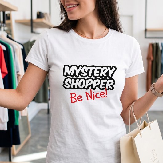 シークレットショッパーにご注意 - 小粋な面白グッズ Tシャツ