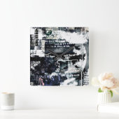 シークレットシンボル スクエア壁時計 (ホーム)