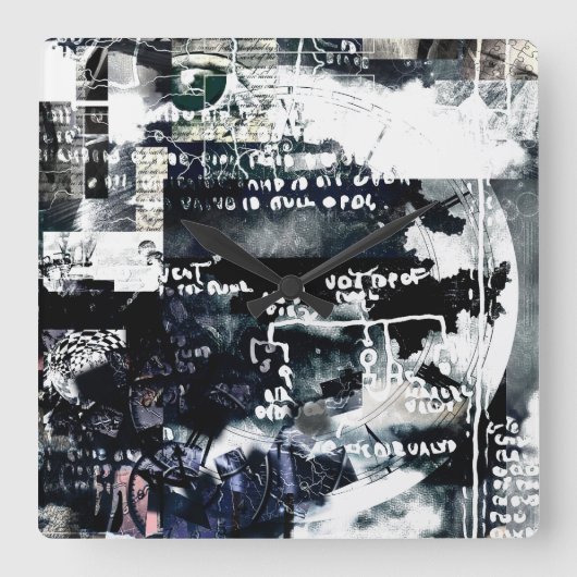 シークレットシンボル スクエア壁時計 (正面)