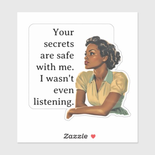 シークレットセーフウィムアイシティックレトロ主婦 シール (シート)