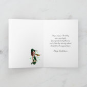 シークレットパル、誕生日カード – ファンタジーかわいい小妖精や小人オンSu カード (内部)