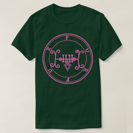 シークレットピンク教えの毛皮の印 Tシャツ (デザイン正面)