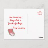 シークレットブーツはがき2 カスタマイズ- ポストカード (裏面)