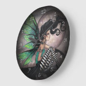 シークレットプレイスゴシックフェアリーファンタジーアートクロック ラージ壁時計 (傾斜)