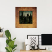 シークレットムーンライズガーデンアート ポスター (ホームオフィス)