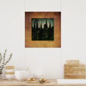 シークレットムーンライズガーデンアート ポスター (キッチン)