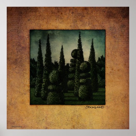 シークレットムーンライズガーデンアート ポスター (正面)