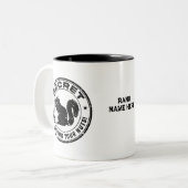 シークレットリス保護ル「あなたのナッツ」 動揺して ツートーンマグカップ (正面左)